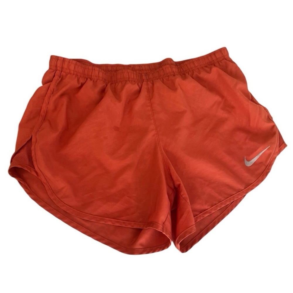 Nike Orange Athletic Shorts Women's Small Dri-Fit Gym Yoga Summer Athleisure